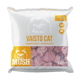 Mush B.A.R.F. Vaisto ® kat okse og gris 3kg - Grå